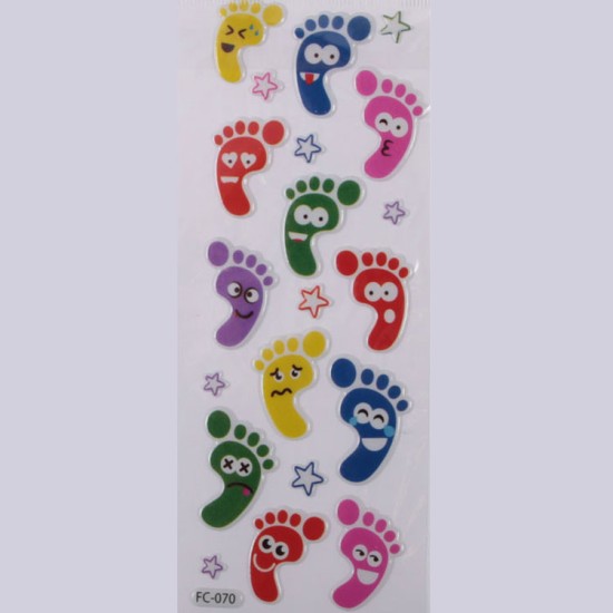 Lustig Füßen  Face Sticker Aufkleber - FC070 - Mytortenland